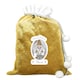 image 5 of Personalised Gonk Luxury Pom Pom Gold Sack