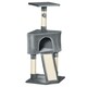image 6 of PawHut Kitten Tower Corner Cat Tree w/Scratching Post House Ladder Toy Grey