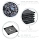 image 2 of Argon Tableware Square Slate Coasters - 10cm - Pack of 24