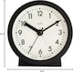 image 2 of Acctim Gaby Small Analogue Contemporary Bedside Alarm Clock | Black | Black