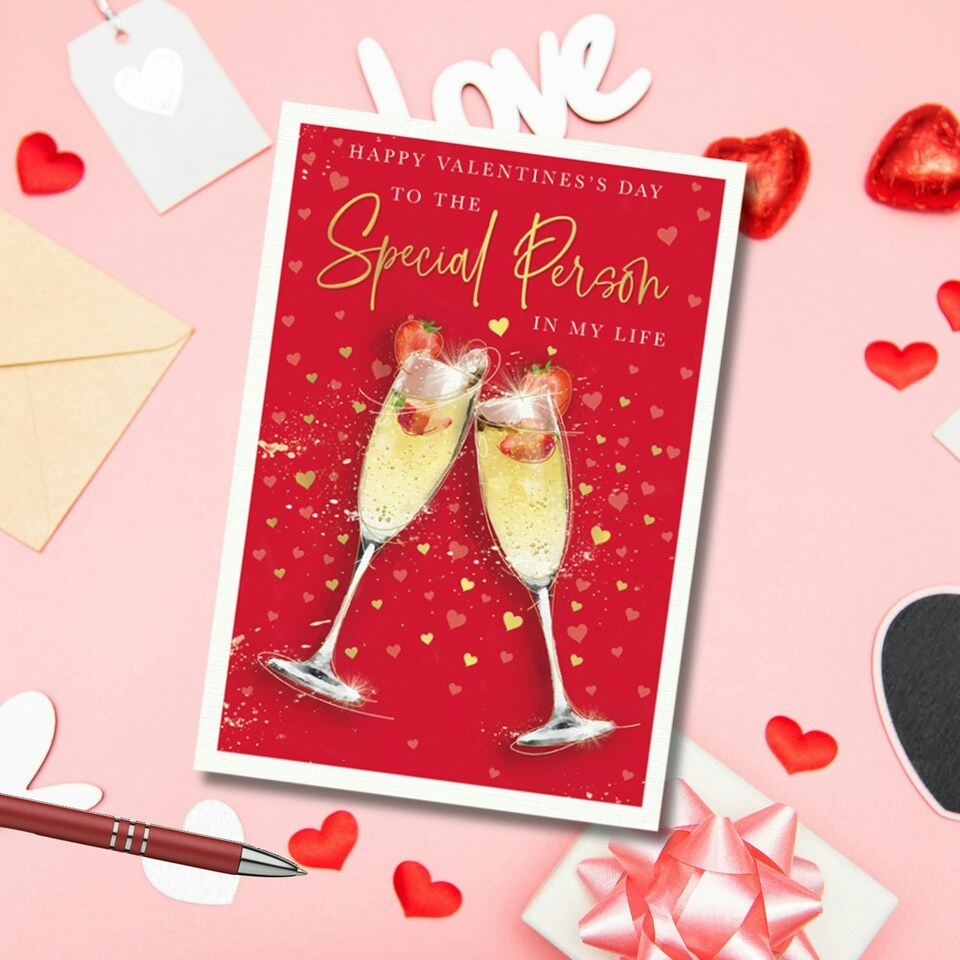 image 1 of Words 'n' Wishes Valentine Day Card for a Special Person, 23.5 x 16.5 cm,
