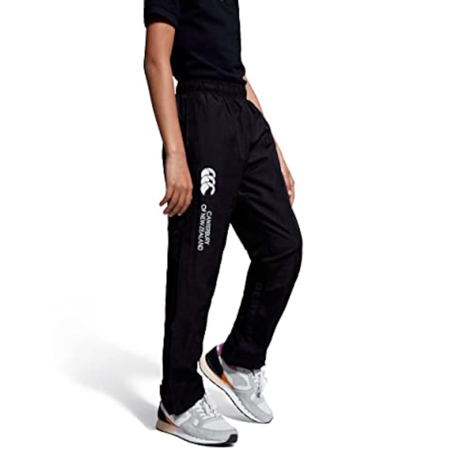 image 1 of Canterbury Junior Boys Open Hem Stadium Pant | Tracksuit/Jogging Bottoms | Durability And Comfort Track Pants, Black, 8
