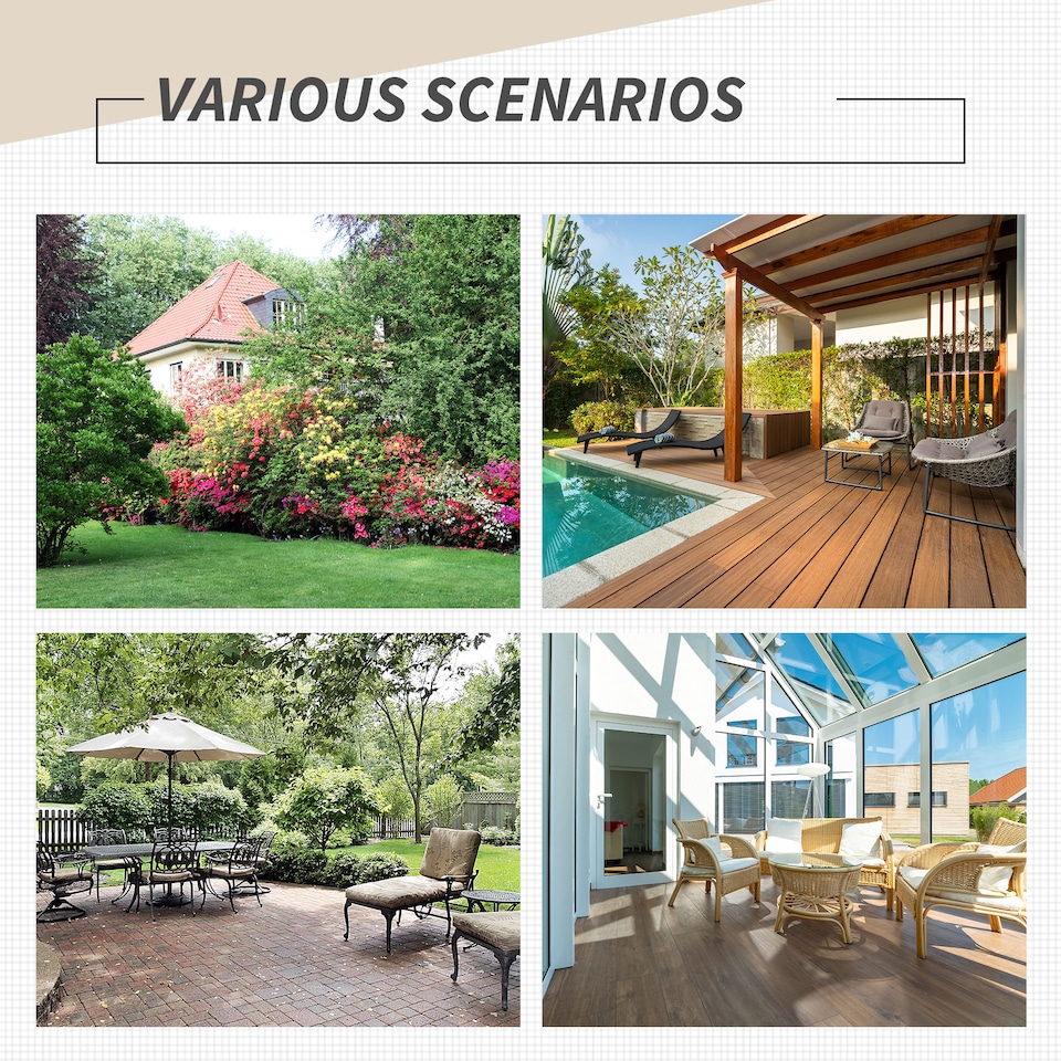 image 1 of Outsunny Folding Garden Chairs Set of 2, PE Rattan Garden Dining Chairs with Armrests, High Back and Steel Frame, Weather Resistant Outdoor Dining Furniture for Patio, Balcony, Brown