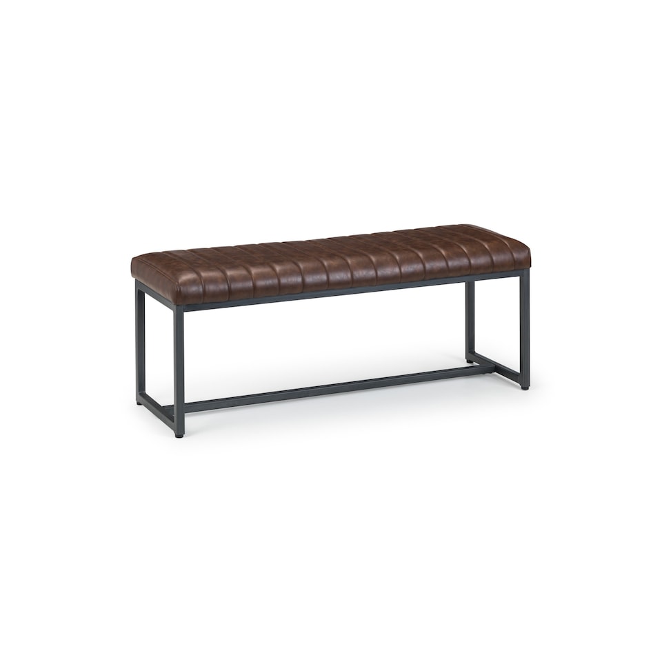 image 1 of Brooklyn Upholstered Bench - Brown