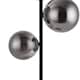 image 8 of Cole - Black with Smoke Glass Globes 3 Light Table Lamp