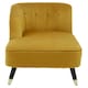 image 3 of Interiors by Premier Yellow Chaise Lounge Sofa, Upholstered Velvet Sofa for Lounge, Living Room, Right Arm Chaise Accent Lounge