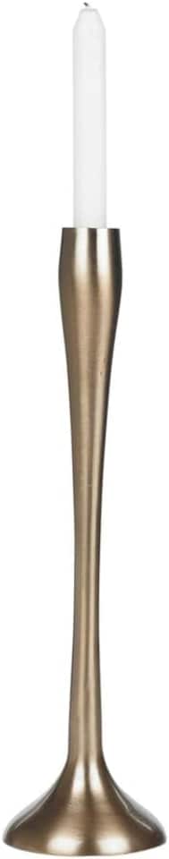 image 1 of Metal Candle Holder Candlesticks Set Gold Silver Decorative Decor | Gold | 1x Gold Large | Large | 1