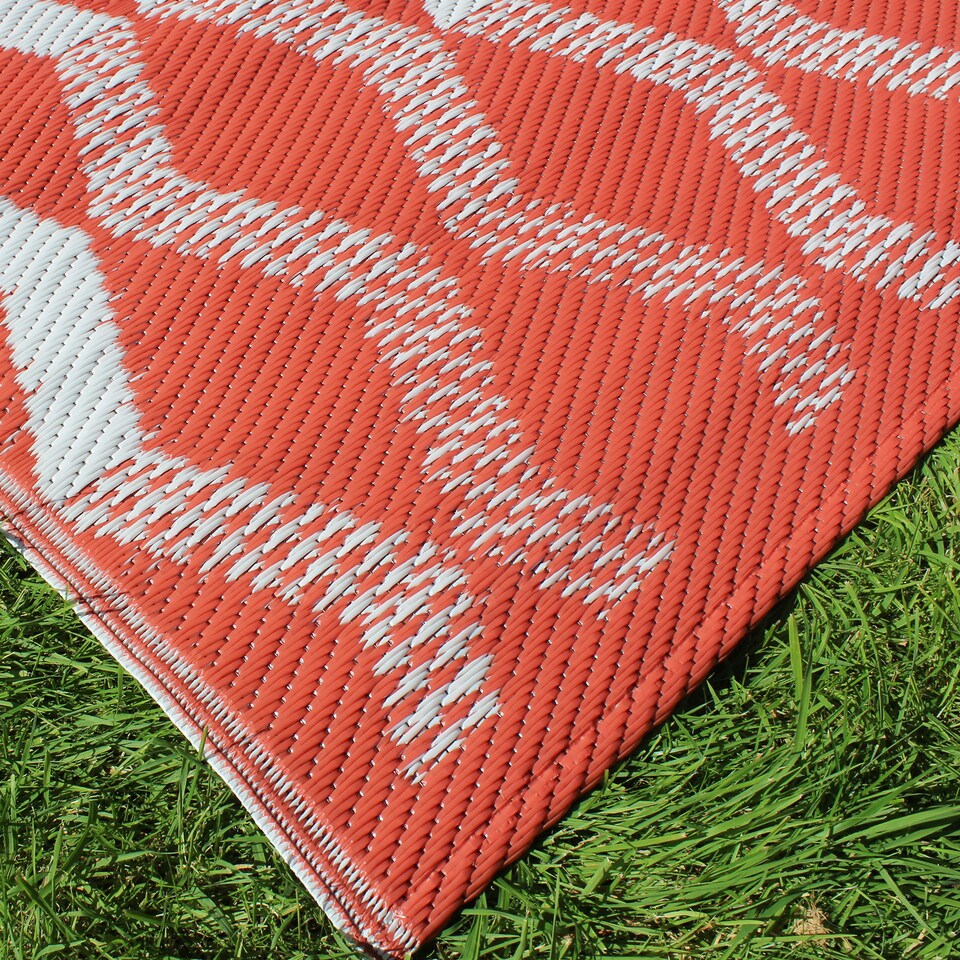 image 1 of Fusion Rico Outdoor Outdoor Rug Terracotta