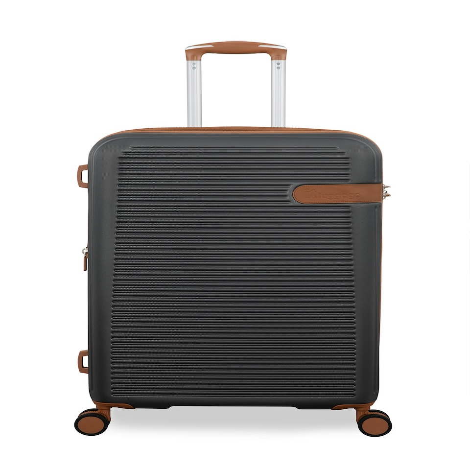 image 1 of IT Luggage Clarify Charcoal Medium Suitcase with TSA Lock Grey | Medium