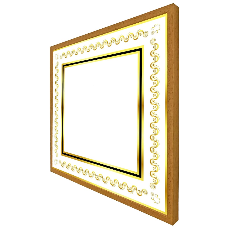 image 1 of Ancient egyptian gold border (Picture Frame) Grey | L