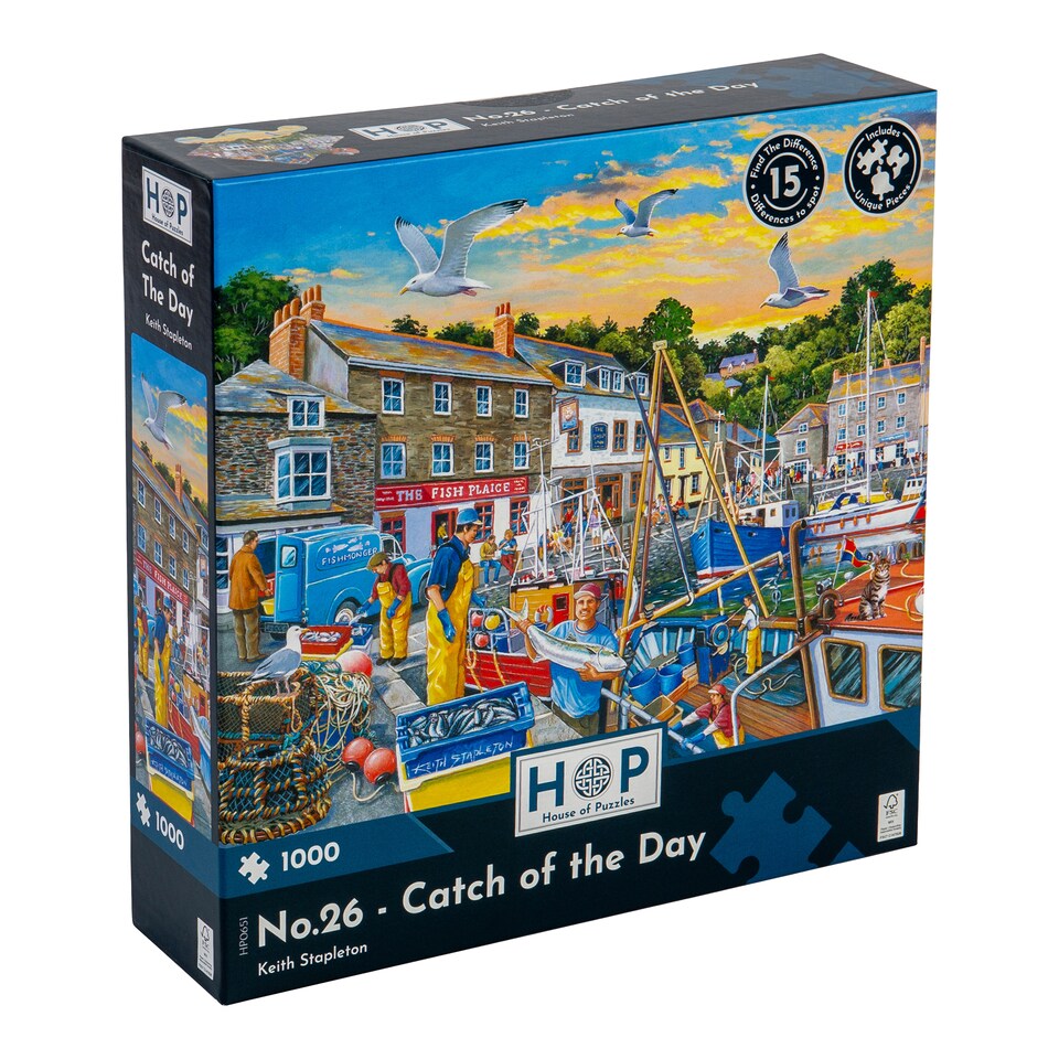 image 1 of No. 26 - Catch of the Day 1000 Piece Jigsaw Puzzle