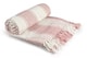 image 2 of Comfy Check Collection Recycled Cotton Throw in Blush Pink (50" x 60") | Pink | Pink