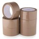 image 1 of Straame Pack of 6 Heavy-Duty Brown Packaging Tape, Strong Adhesive, (48mm x 66m)