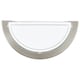 image 1 of EGLO Planet 1 Semi-Circular Steel Matte Nickel Wall Light White