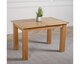 image 4 of Hampton 120-160cm Oak Extending Dining Table and 6 Lola Fabric Chairs | Black | Black