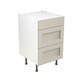 image 1 of 3 Drawer Base Unit 500mm w/ Shaker Cabinet Door - Ultra Matt Light Grey Grey | Ultra Matt Light Grey