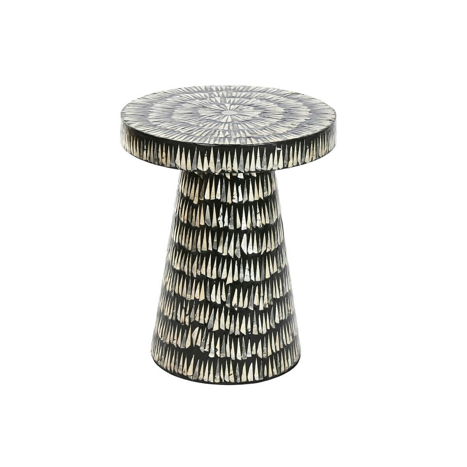 image 1 of Side table Home ESPRIT Black Golden 40 x 40 x 48 cm N/A