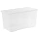 image 4 of Wham Crystal 3 x 110L Stackable Plastic Storage Boxes with Lids Clear Clear