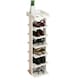 image 4 of Living and Home 7-Tier Shoe Rack Stand Shelf Space Saving - White