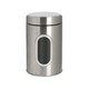 image 1 of Harbour Housewares Stainless Steel Food Storage Container with Window - Brushed