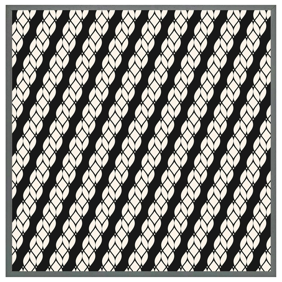 image 1 of Striped rope pattern (Picture Frame) Brown | Oak | XL