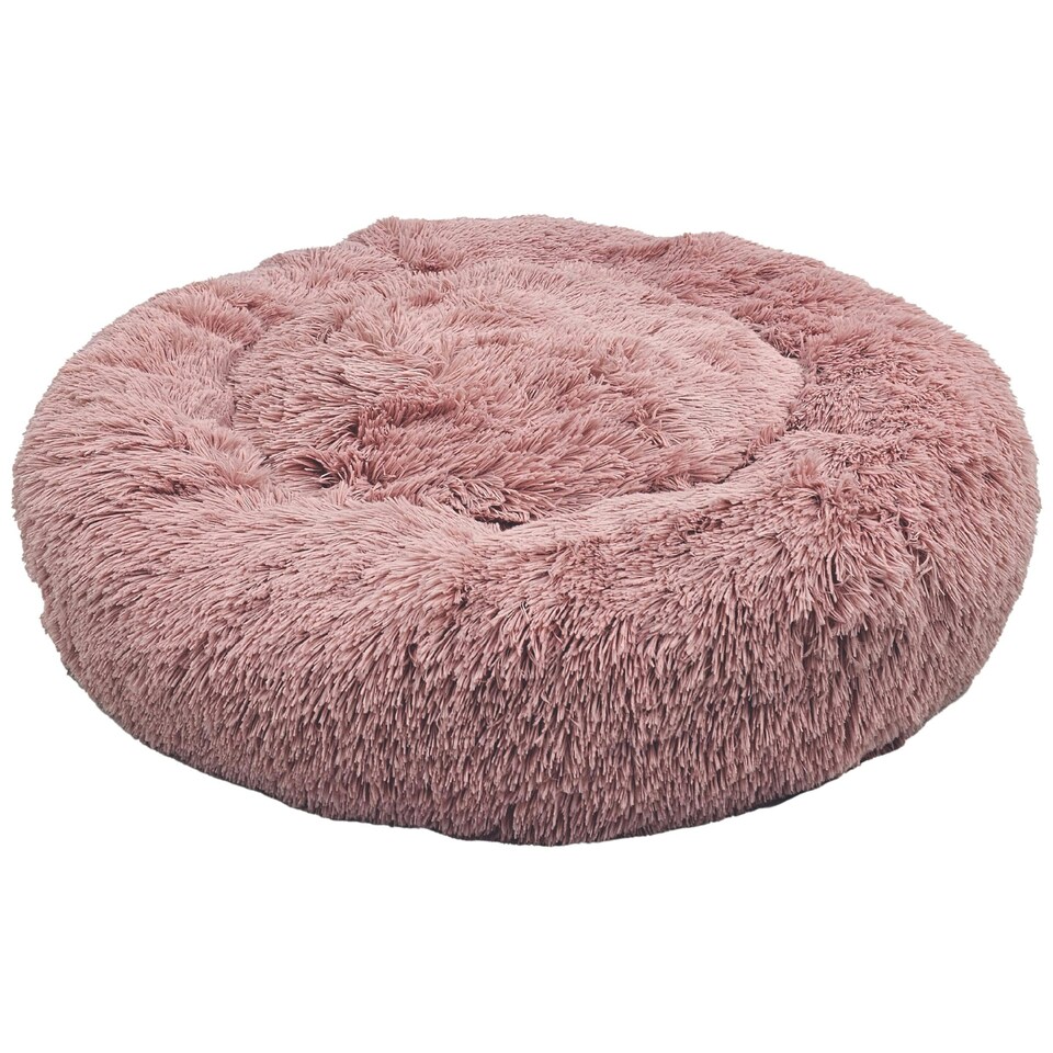 HugglePets Anti-Anxiety Donut Dog Bed - Pink - Small