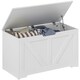 image 1 of HOMCOM Storage Trunk for Living Room, with Safety Hinges, 80cm, White