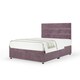 image 1 of Signature Platinum 2000 Pocket Sprung Mauve Naples Velvet Divan Set And Milan Headboard Small Single