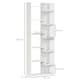 image 5 of HOMCOM 6-Tier Bookshelf, Modern Bookcase with 11 Open Shelves, Freestanding Decorative Storage Shelving for Home Office and Study, White