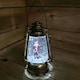 image 5 of 24cm Christmas Water Spinner Antique Gold Effect Hurricane Lantern Style  with Santa Scene