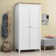 image 7 of Astbury 2 Door Double Wardrobe White and Oak Bedroom Furniture