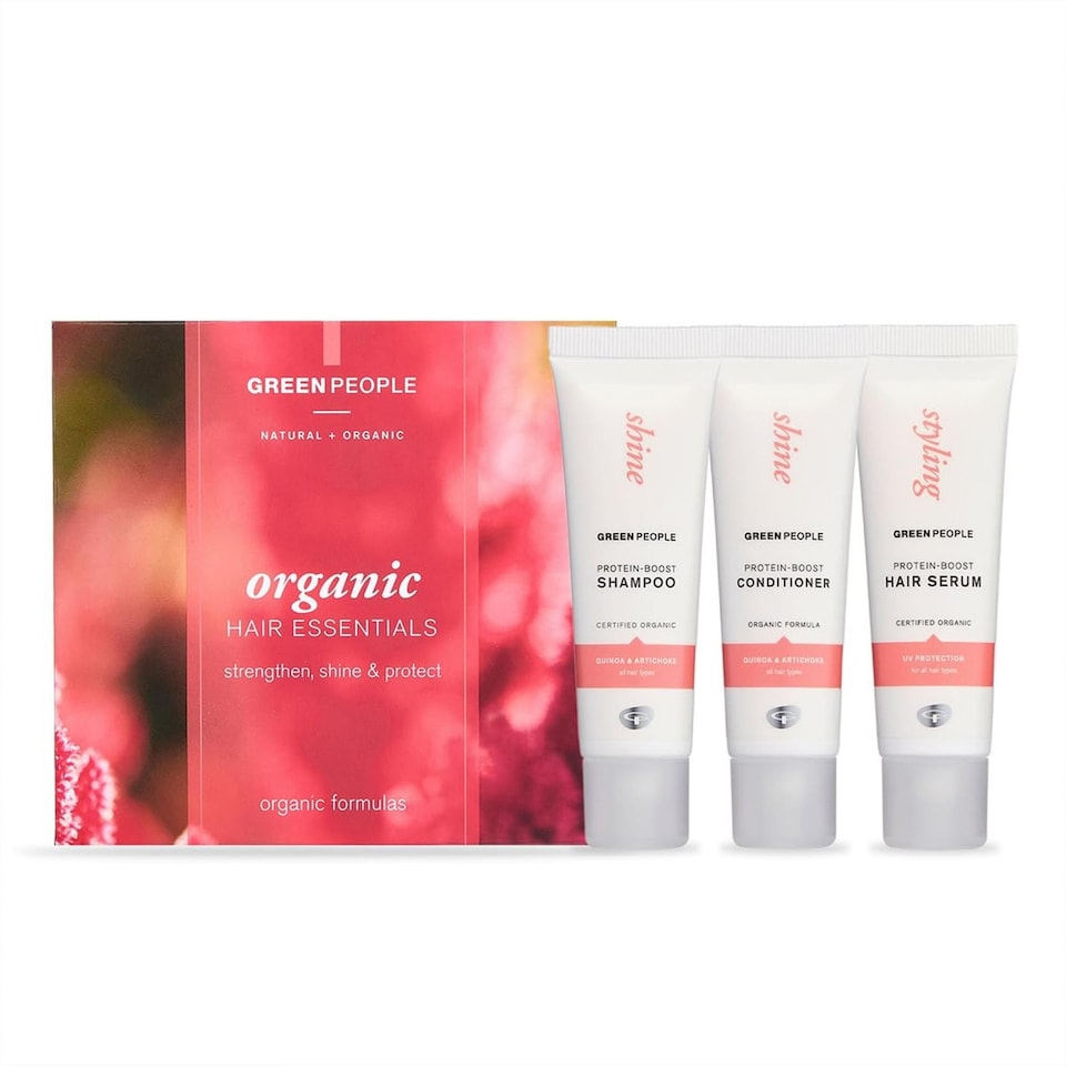 image 1 of Green People Organic Hair Essentials Set - For Shine & Volume - Silicone & SLS Free - Vegan, Organic & Cruelty Free