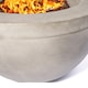 image 5 of MDA Designs TABITI Light Grey Gas Fire Pit for Garden & Patio Luxurious Eco-Stone Finish Outdoor Heater