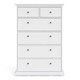 image 2 of Paris Chest of 6 Drawers in White