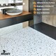 image 4 of NOVECRAFTO Vinyl Floor Tiles Self Adhesive – 12x12in Peel and Stick Flooring for Kitchen, Bathroom & Living Room – White Terrazzo Look with Flecks White | 2.79 sqm