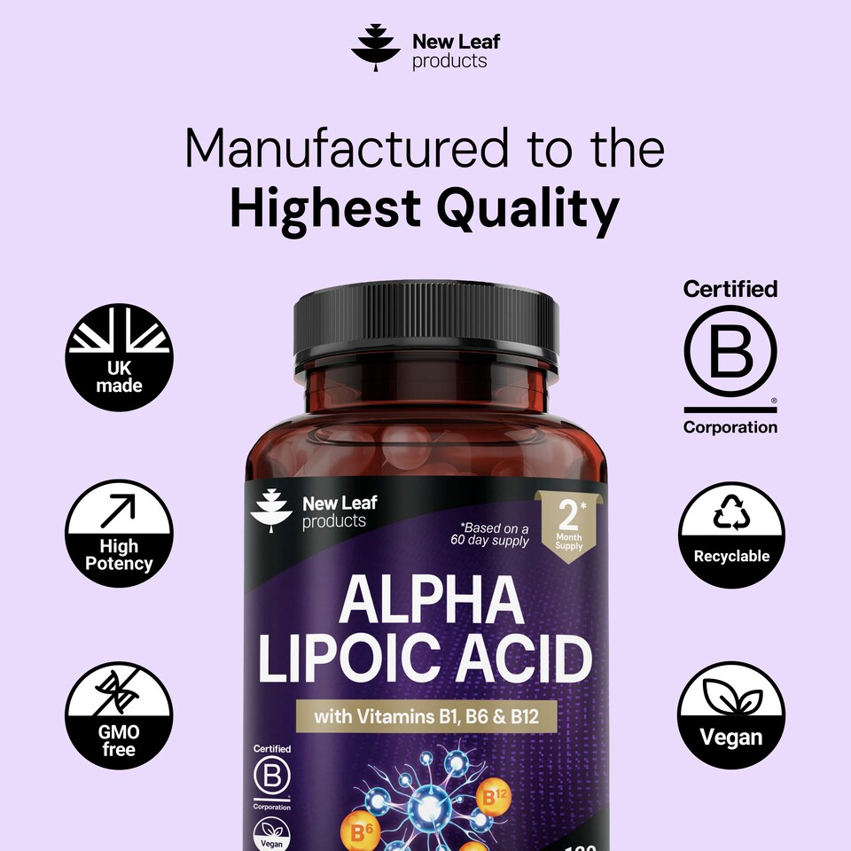 image 1 of ALA Complex With Vitamin B1, B6 & B12 - 120 Capsules