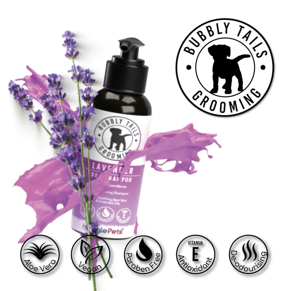 image 1 of HugglePets Bubbly Tails Dog Shampoo - Lavender