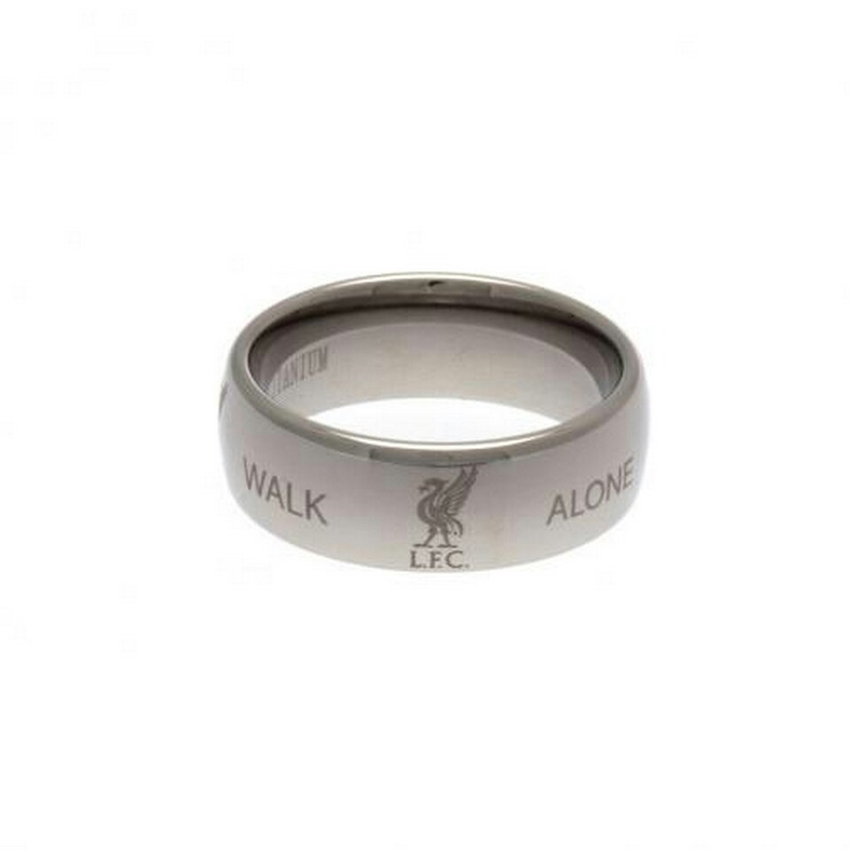 image 1 of Liverpool FC Super Titanium Ring - Titanium - L