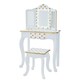 image 1 of Teamson Kids Polka Dot Prints Gisele Vanity Playset with LED Mirror