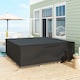 image 2 of Outsunny Large Garden Set Square Cover Outdoor Furniture Waterproof Resist Fade | Black | Black | 230cm x 230cm x 70cm