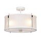 image 4 of Corona Cylindrical 3 Light Pendant, White Polished Nickel
