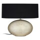 image 1 of Interiors by Premier Table Lamp, Frosted Glass Base With Textured Wave Pattern, Soft White Shade For Gentle Ambient Lighting,