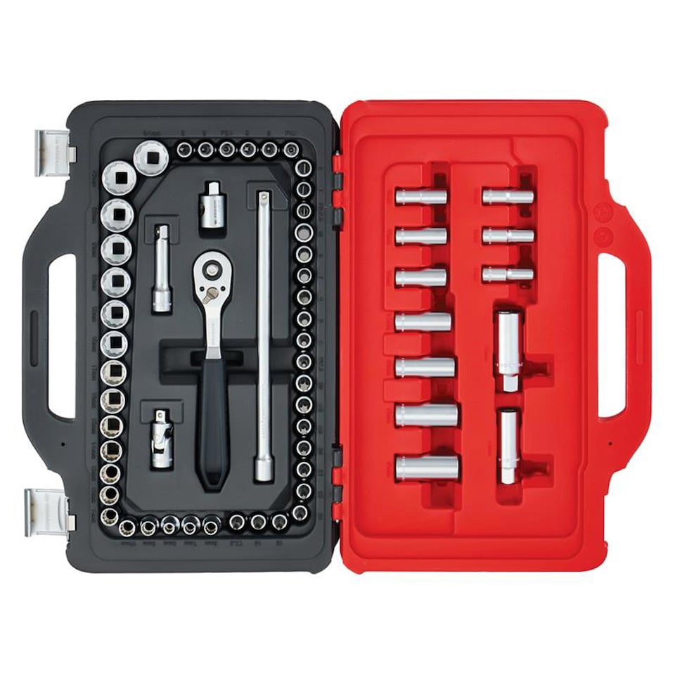 image 1 of Facom JL.151-EP62PB 62-Piece 3/8in Drive Socket Set in TWIN BOX Case.