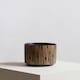 image 4 of Interiors by Premier Large Black & Cream Ceramic Planter for Home, Handcrafted Modern Tall Cylindrical Planter In Black and Cream Black