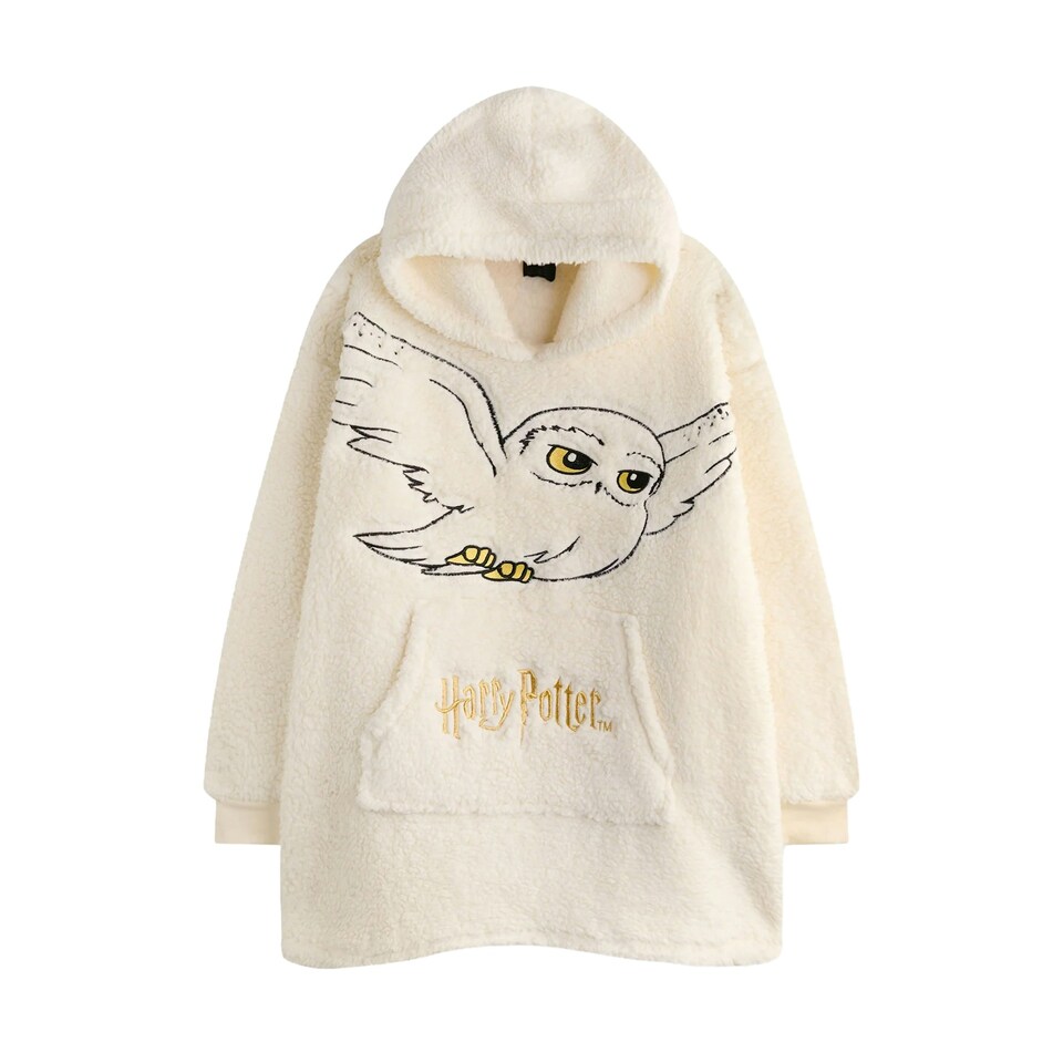 image 1 of Harry Potter Womens/Ladies Hedwig Blanket Hoodie - Beige - One Size