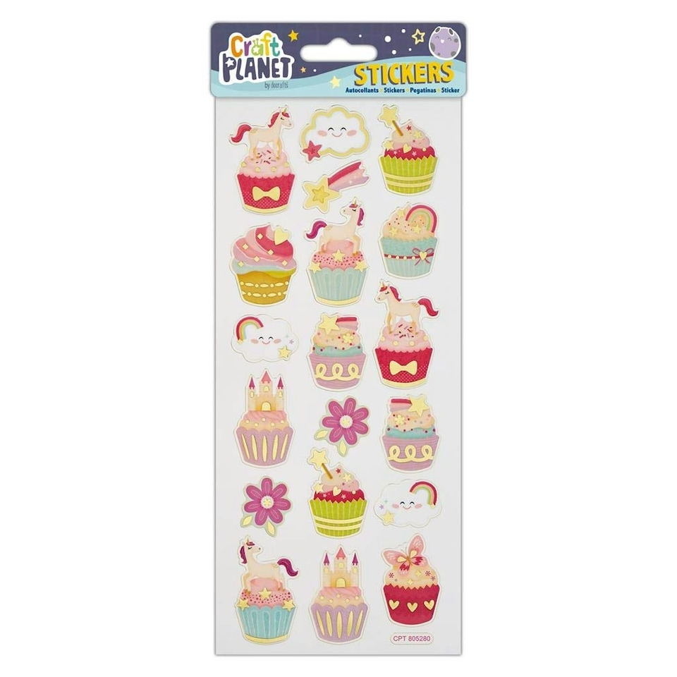 Fun Stickers - Unicorns & Cupcakes