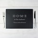 image 1 of Personalised HOME Slate Rectangle Placemat Black