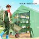 image 4 of Outsunny Walk-in Garden Greenhouse Shelves Polytunnel Steeple Grow House