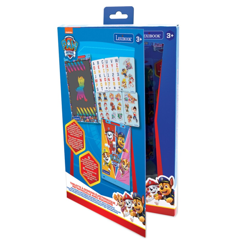image 1 of Lexibook CRT10PA Paw Patrol 11 inch Multicolor Learning Drawing E-ink Tablet with Stencils