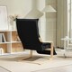 image 8 of HOMCOM Birch Wood Lounge Chair for Living Room, Bedroom Black